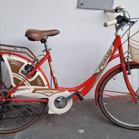 bici donna colore corallo 