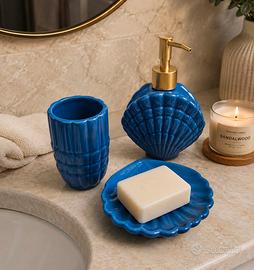 Set accessori bagno in ceramica Flying Tiger nuovo