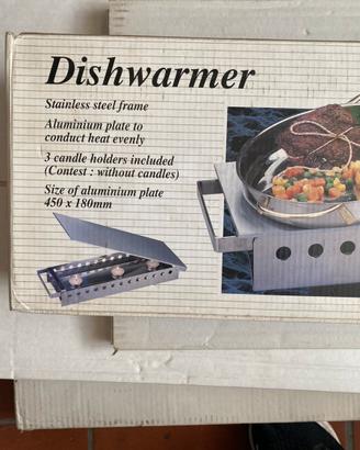 Scaldavivande inox a 3 bruciatori