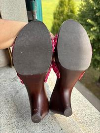 Zoccoli estivi fucsia Benetton nr. 37