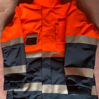 Giaccone da lavoro Gore-Tex arancione + corpetto