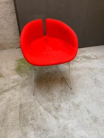 Poltroncina Moroso By Patricia Urquiola rossa