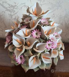 CESTINO CAPODIMONTE PORCELLANA