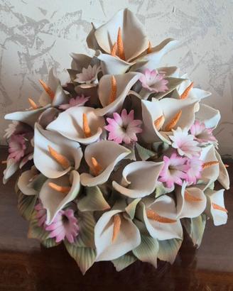 CESTINO CAPODIMONTE PORCELLANA