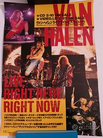 VAN HALEN 1993 PROMO POSTER RIGHT HERE RIGHT NOW