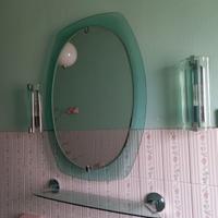 Specchio,mensola, appliques, lampada sospesa