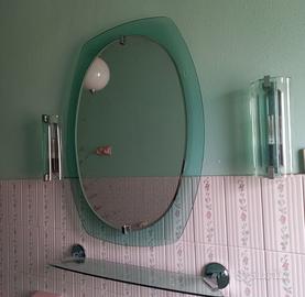 Specchio,mensola, appliques, lampada sospesa