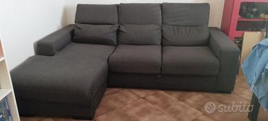 Divano letto con penisola a sx