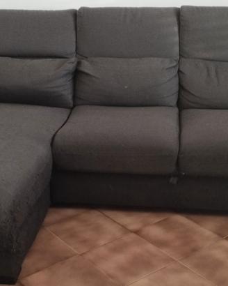 Divano letto con penisola a sx