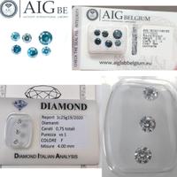 Lotto 6+3 Diamanti Certificati in Blister Permuta