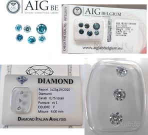 Lotto 6+3 Diamanti Certificati in Blister Permuta