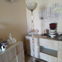 Lampada in vetro e ottone