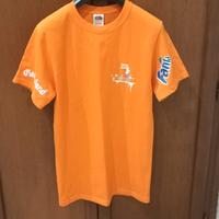 T-Shirt Fruit of the Loom Taglia S marchiata Fanta