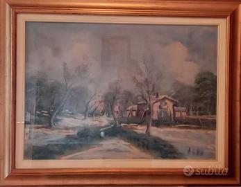 QUADRO PAESAGGIO INVERNALE - ARTISTA APPENNINI