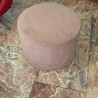 Pouf velluto rosa