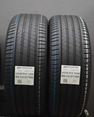 2 Pneumatici 245/50 R19 Pirelli Cinturato P7 (*) R