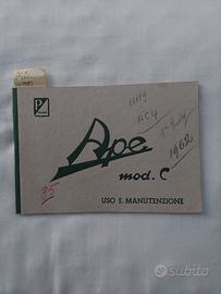 Libretto uso manutenzione Ape AC4 1ª edizione