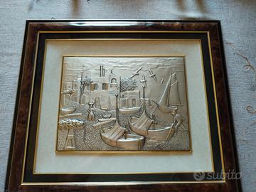 quadro in lamina d'argento 