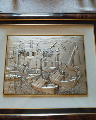 quadro in lamina d'argento 