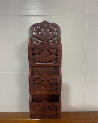 Porta documenti in legno