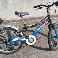 Bici bambino 20 pollici amante e casella