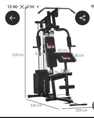 Attrezzatura home fitness pari al nuovo