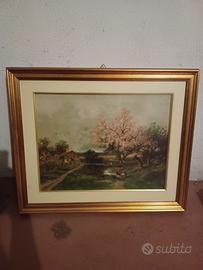 Cornice e una copia di Paesaggistico di A. Kaufman