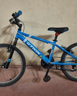 bici bambini b'twin blu
