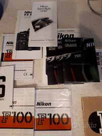 Nikon F 100 AF ISTRUZIONI INGLESE O COPIA ITALIANO