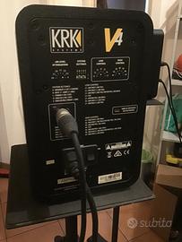 Coppia Monitor KRK V4S4 con supporti SAMSON