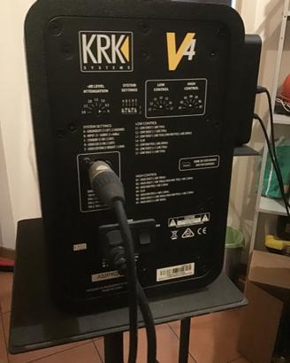 Coppia Monitor KRK V4S4 con supporti SAMSON