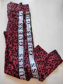 Leggins maculato Guess rosso/nero