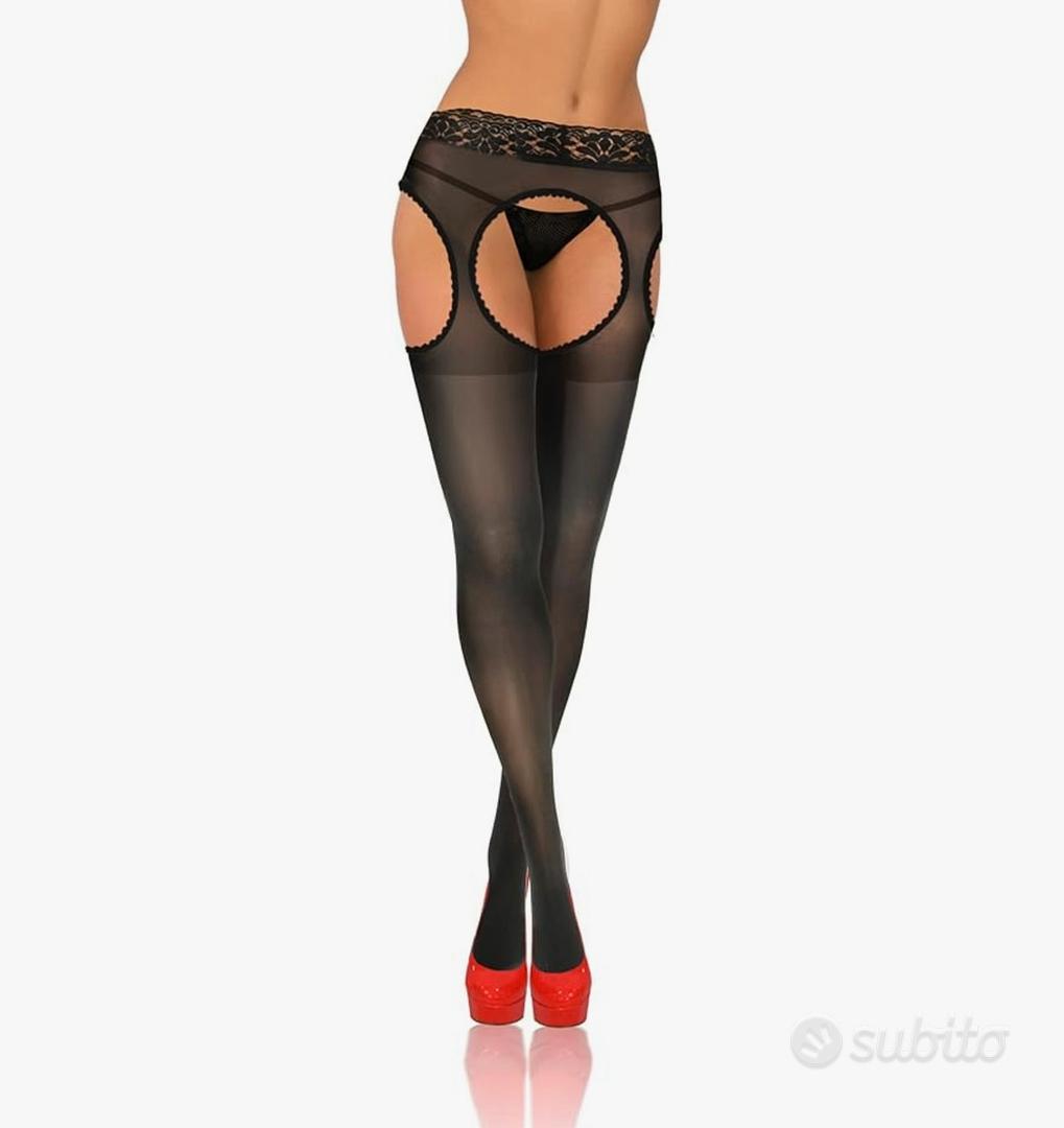 P101 Collant Velato 20 DEN BIANCO Gloss con Lycra T-Band