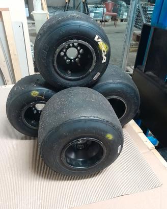 Set cerchi in magnesio per birel senior usati
