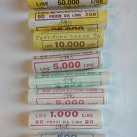 lRep. Italiana 8 rotolini zecca da' 1000 a 10 lire