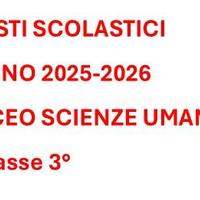 LIBRI SCOLASTICI LICEO SCIENZE UMANE classe 3°
