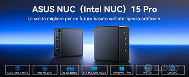 Asus NUC 15 PRO Intel  Ultra 7 255H completo