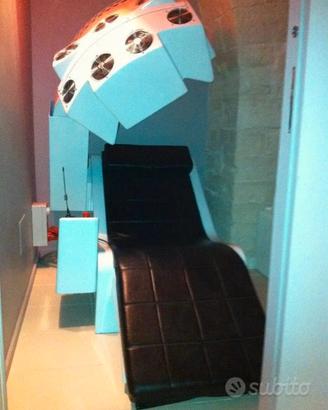 SOLARIUM PENTA FACCIALE CON LETTINO VIBRANTE 
