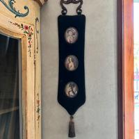 ANTICHE  MINIATURE  RITRATTO  DONNA  NOBILE