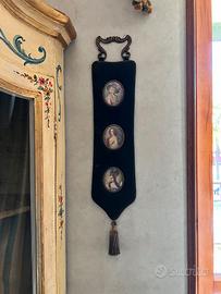 ANTICHE  MINIATURE  RITRATTO  DONNA  NOBILE