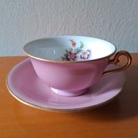 Richard Ginori tazza porcellana rosa da tè anni 40