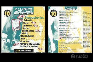 Rock sound sampler vol.10, cd 1999 mai usato
