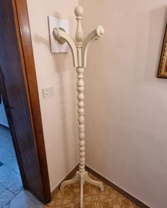 Attaccapanni vintage in legno, anni '60-'70