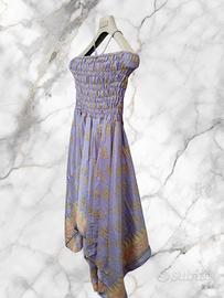 vestito donna tg unica di  70% seta 