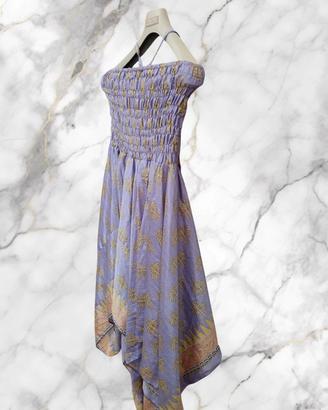 vestito donna tg unica di  70% seta 