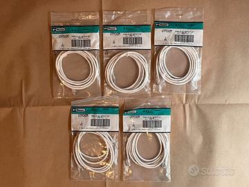 Lotto 5 cavi patch Ethernet Panduit Cat 5e 2 metri