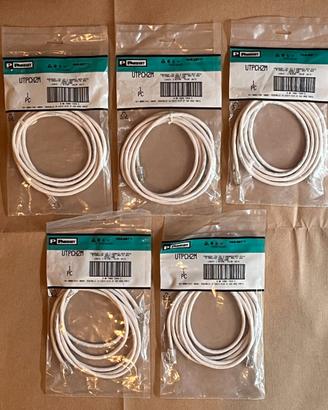 Lotto 5 cavi patch Ethernet Panduit Cat 5e 2 metri