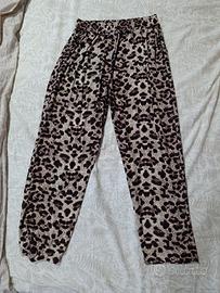 pantaloni leopardati 