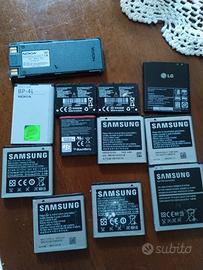 Batterie varie per cellulari.