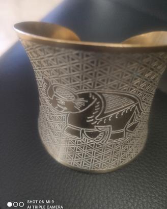 bracciale alla schiava ottone